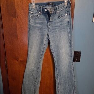 7 For All Mankind Light Blue Boot Cut Jeans